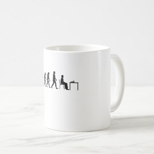 Chess - Chess Player Evolution Koffiemok (Voorkant rechts)