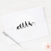 Chess - Chess Player Evolution Ronde Sticker (Envelop)
