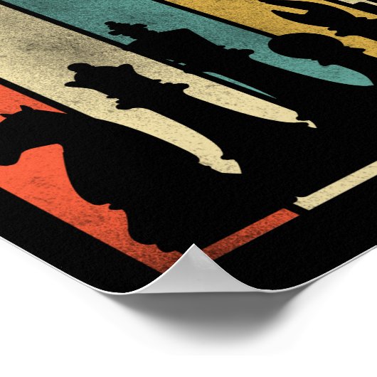 Chess Chess Retro Player Chess Piece  Retro Poster (Hoek)