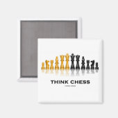 Chess (Chess Set) Magneet (Voorkant / Achterkant)