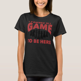 Chess Chessboxing Ik heb mijn spel gepauzeerd om h T-shirt