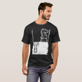 Chess Chessboxing Pawn en Knight Shadow 1 T-shirt (Voorkant volledig)