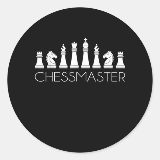 Chess - Chessmaster Ronde Sticker (Voorkant)