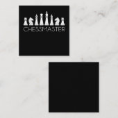 Chess - Chessmaster Vierkante Visitekaartje (Voorkant / Achterkant)