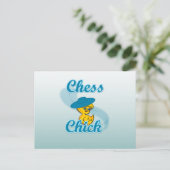 Chess Chick #3 Briefkaart (Staand voorkant)