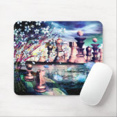 Chess City Fantasy Art "Koming Home" Muismat (Met muis)