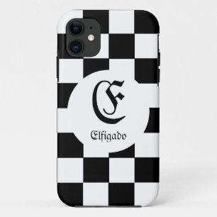 Chess Club Custom Name Initiaal iPhone 11 Hoesje