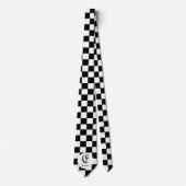 Chess Club Custom Name Initiaal Stropdas (Voorkant)