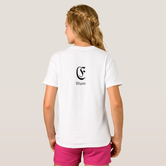 Chess Club Custom Name Initiaal T-shirt (Achterkant volledig)