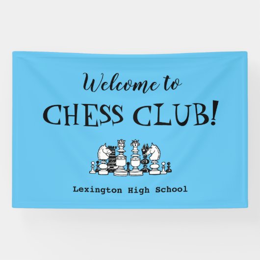 Chess Club Custom Wall Banner (Horizontaal)