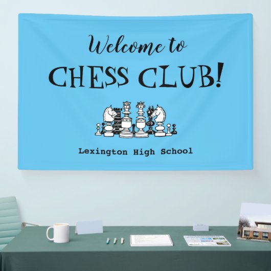 Chess Club Custom Wall Banner (Beurs)