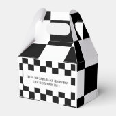 Chess Club Party Customize Name Initiaal Message Bedankdoosjes (Achterkant)