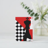 Chess Club Visitekaartje (Staand voorkant)