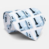 Chess Design Mannen Necktie Stropdas (Opgerold)