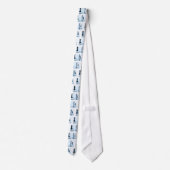 Chess Design Mannen Necktie Stropdas (Achterkant)