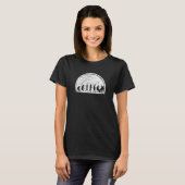 Chess Evolution Board Game Checkmate Chessboard Kn T-shirt (Voorkant volledig)