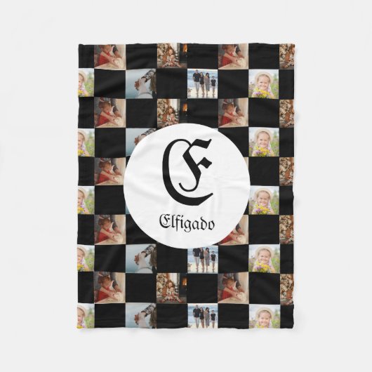 Chess Family Name Foto Fleece Deken (Voorkant)