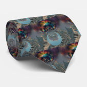 Chess fractal. Surrealistische ruimte Stropdas (Opgerold)