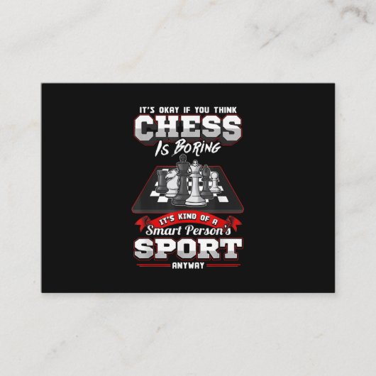 Chess Funny Quotes Humor Gezegden Informatiekaartje (Voorkant)