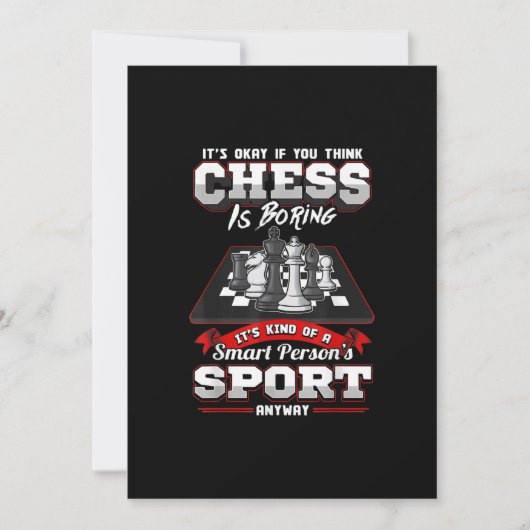 Chess Funny Quottes Humor Gezegden Kaart (Voorkant)