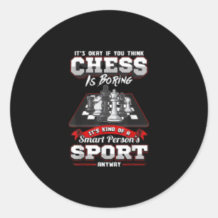 Chess Funny Quottes Humor Gezegden Ronde Sticker
