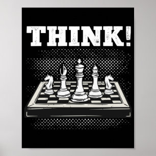 Chess Game Board Player Think Poster
