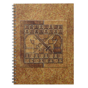 CHESS GAME IN STONE NOTITIEBOEK