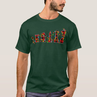 Chess Game Lover Xmas Licht Buffalo Pset Chess C T-shirt