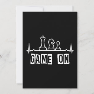 Chess Game on Checkmate punch Board Player Gift Kaart