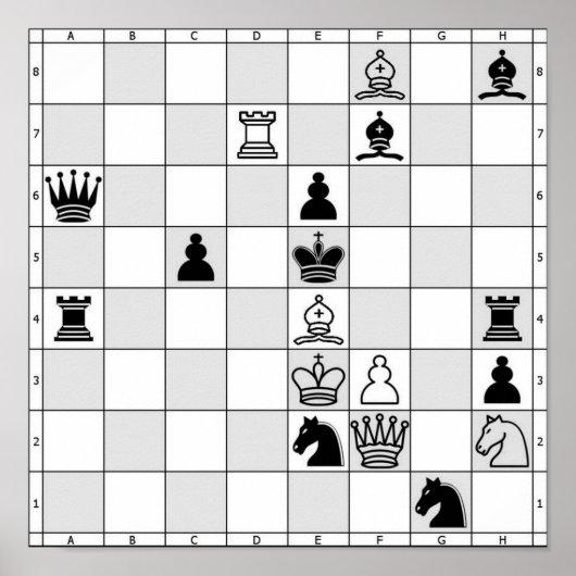 Chess Game Poster Twee (Voorkant)