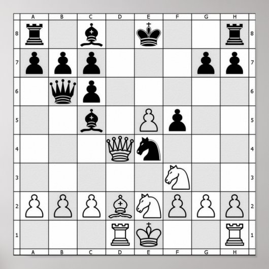 Chess Game Poster Vier (Voorkant)