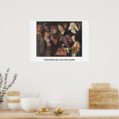 Chess Game van Lucas Van Leyden Poster (Keuken)