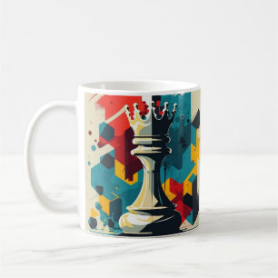 Chess géométrique King Coffee Mug - Gras & Coloré