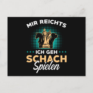Chess German Chess Player Gift Briefkaart