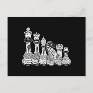 Chess Gift Ik hou echt van de schaakstukken Aankondigingskaart