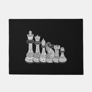 Chess Gift   Ik hou echt van de schaakstukken Deurmat