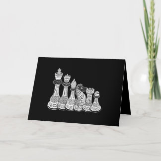 Chess Gift | Ik hou echt van de schaakstukken Feestdagen Kaart