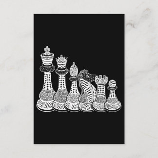 Chess Gift | Ik hou echt van de schaakstukken Informatiekaartje