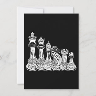 Chess Gift   Ik hou echt van de schaakstukken Kaart
