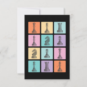 Chess Gift Ik hou echt van de schaakstukken Kaart