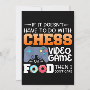 Chess Gift Kaas-videospel of voedselontwerp Kaart