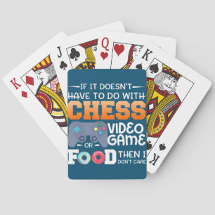 Chess Gift   Kaas-videospel of voedselontwerp Pokerkaarten