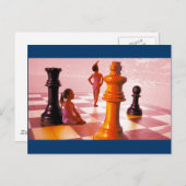 Chess Girls Briefkaart (Voorkant / Achterkant)