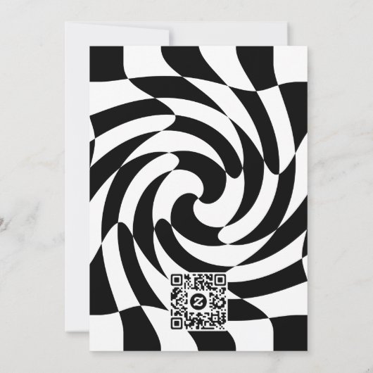 Chess Halloween Kaart (Achterkant)