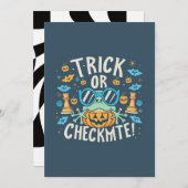 Chess Halloween Kaart (Voorkant / Achterkant)