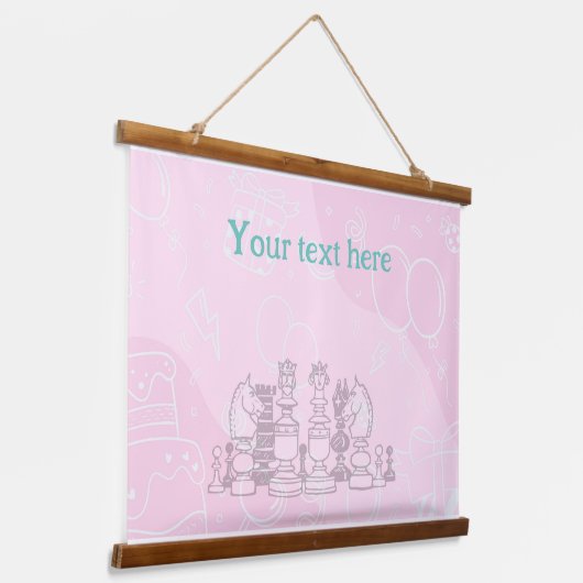 Chess Hangend Wandkleed (Gebogen)