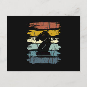 Chess Horse Retro Briefkaart