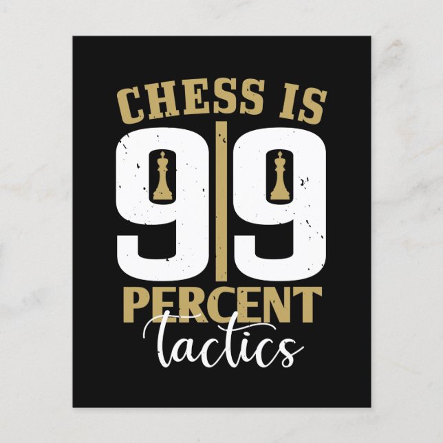 Chess is 99 % tactiek (Voorkant)