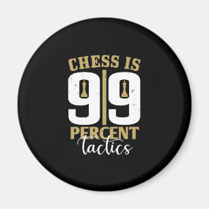 Chess is 99 % tactiek magneet