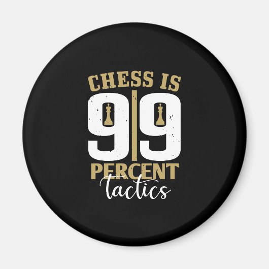 Chess is 99 % tactiek magneet (Voorkant)